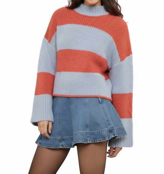FREJA STRIPE CHUNKY KNIT