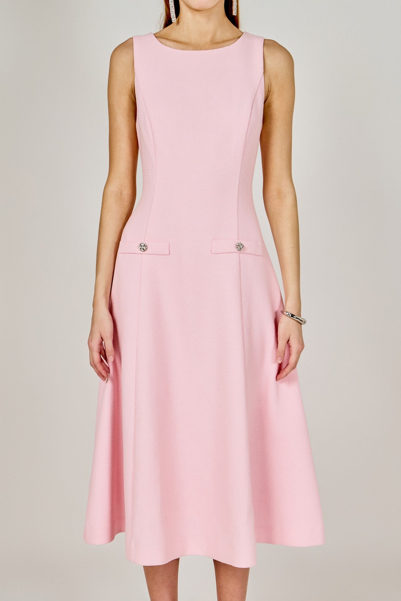 Heather Tweed Midi Dress