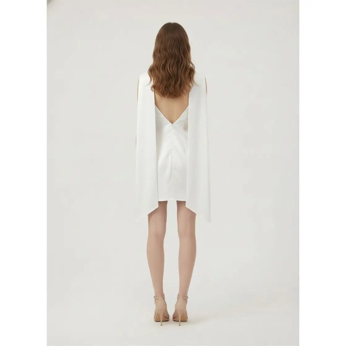 TIFFANY SCARF DRAPED MINI DRESS