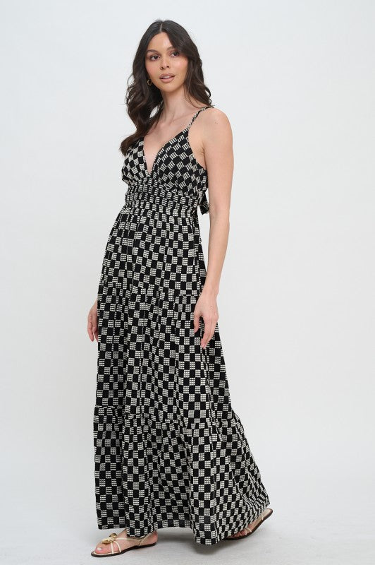 Midnight Weave Maxi Dress