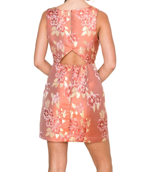 Soft Mood Jacquard Boat Neck Midi Dress