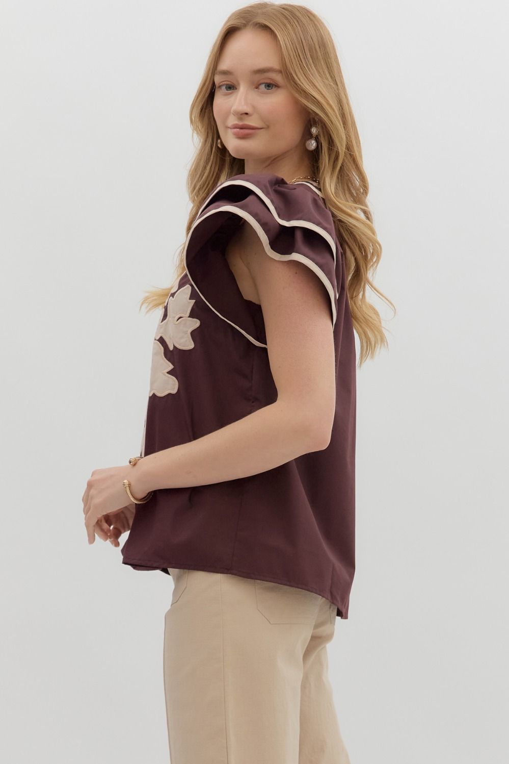 EXPRESS YOURSELF APPLIQUE TOP