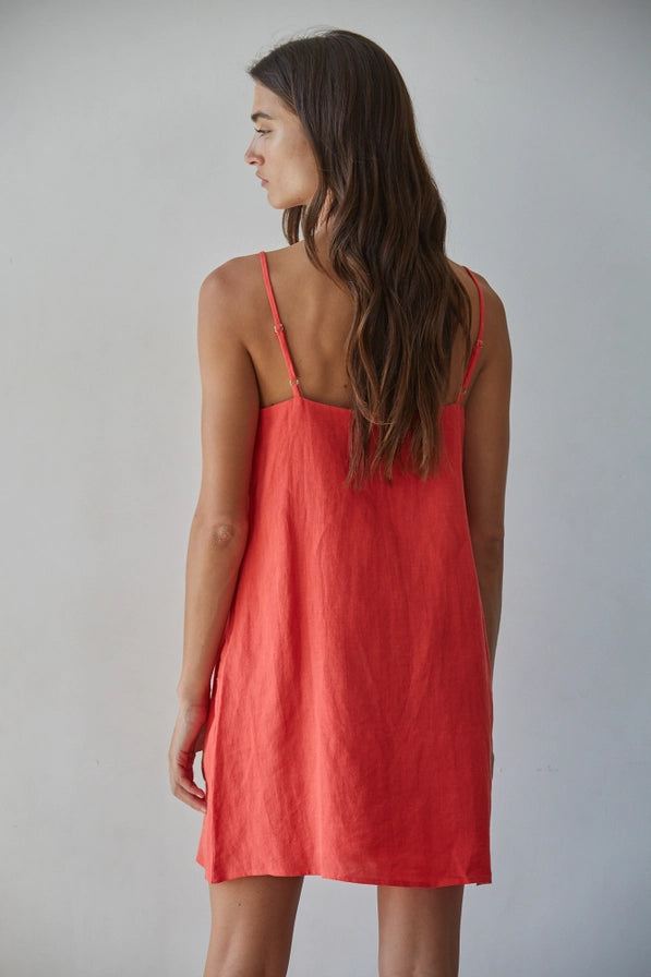 Wendy Woven Linen Mini Dress