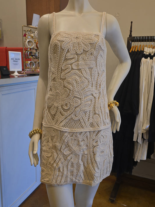BELLE CROCHET MINI DRESS