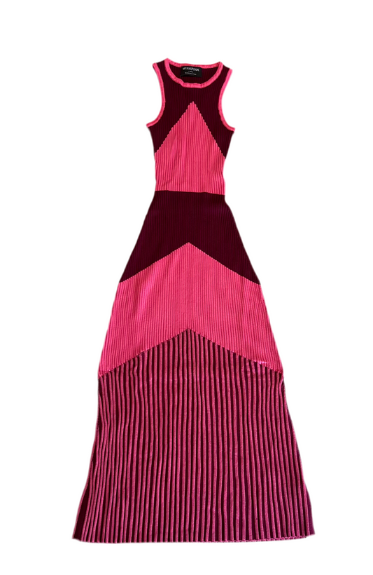 EMERIS INTARSIA KNIT DRESS