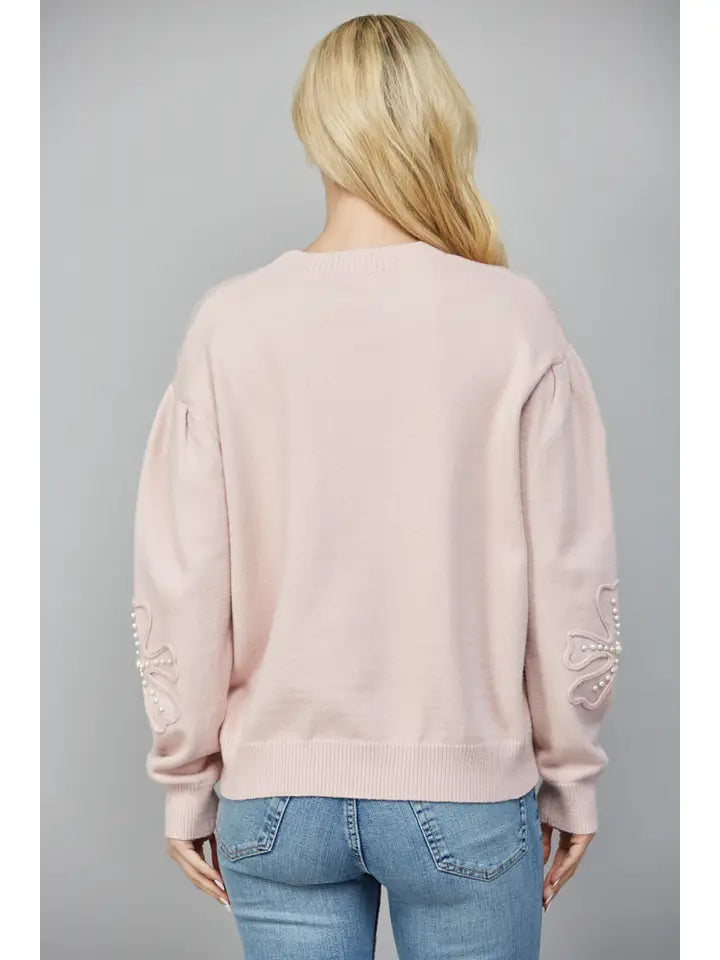 Pearl Floral Sweater