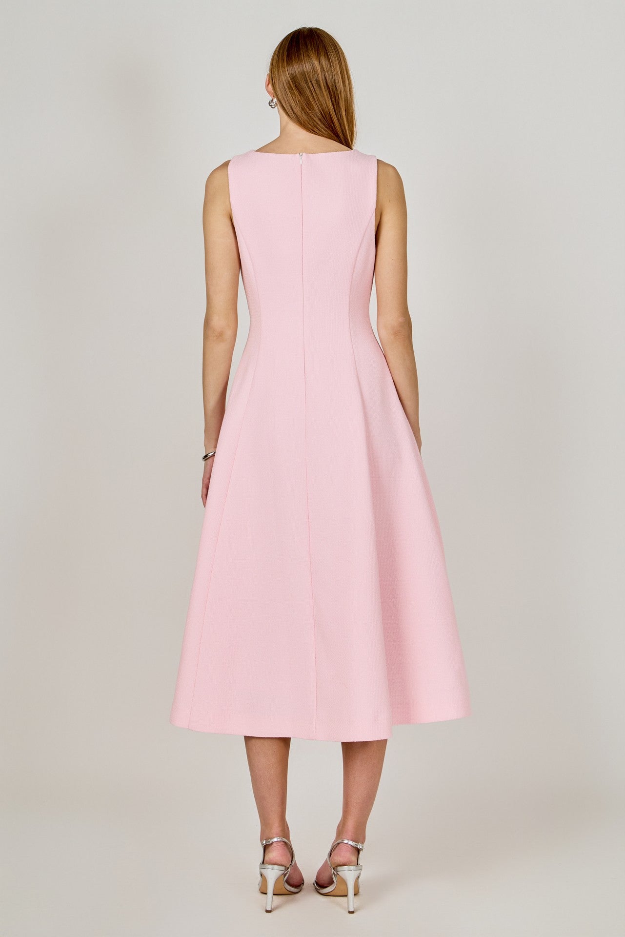 Heather Tweed Midi Dress