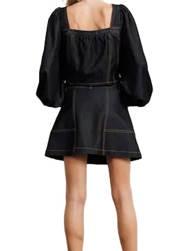 Myers Denim Button Down Crop Top