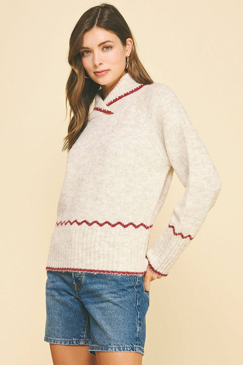 Dara Hem Detailed Knit Sweater