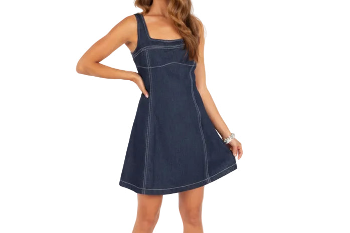 BODEGA DENIM MINI DRESS
