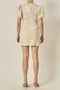 Elara Textured Puff Sleeve Mini Dress