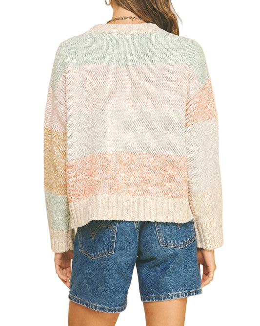 Amelia Colorblock Crew Sweater