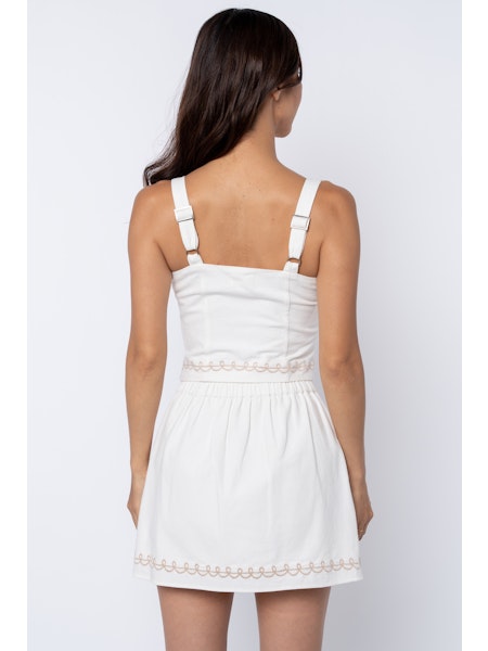 Lyra Embroidered Strap Top