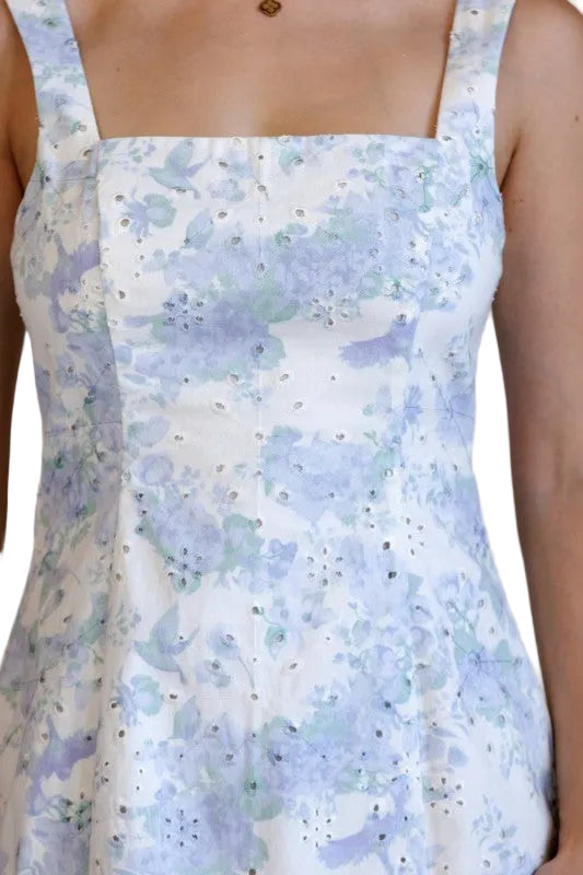 Gigi Floral Eyelet Mini Dress