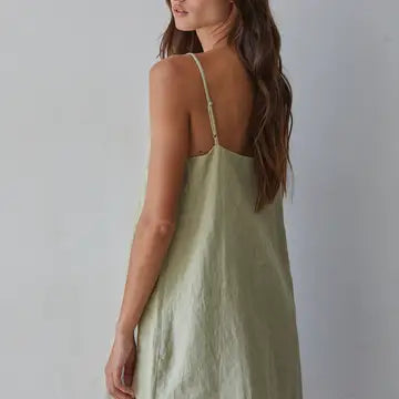 Wendy Woven Linen Mini Dress