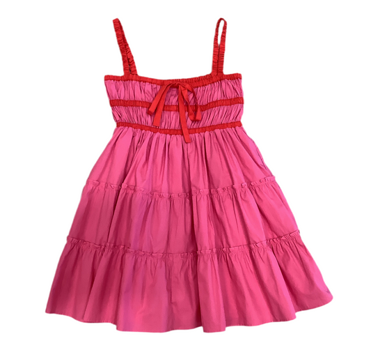 KLARA COMBO TRIMMING MINI DRESS