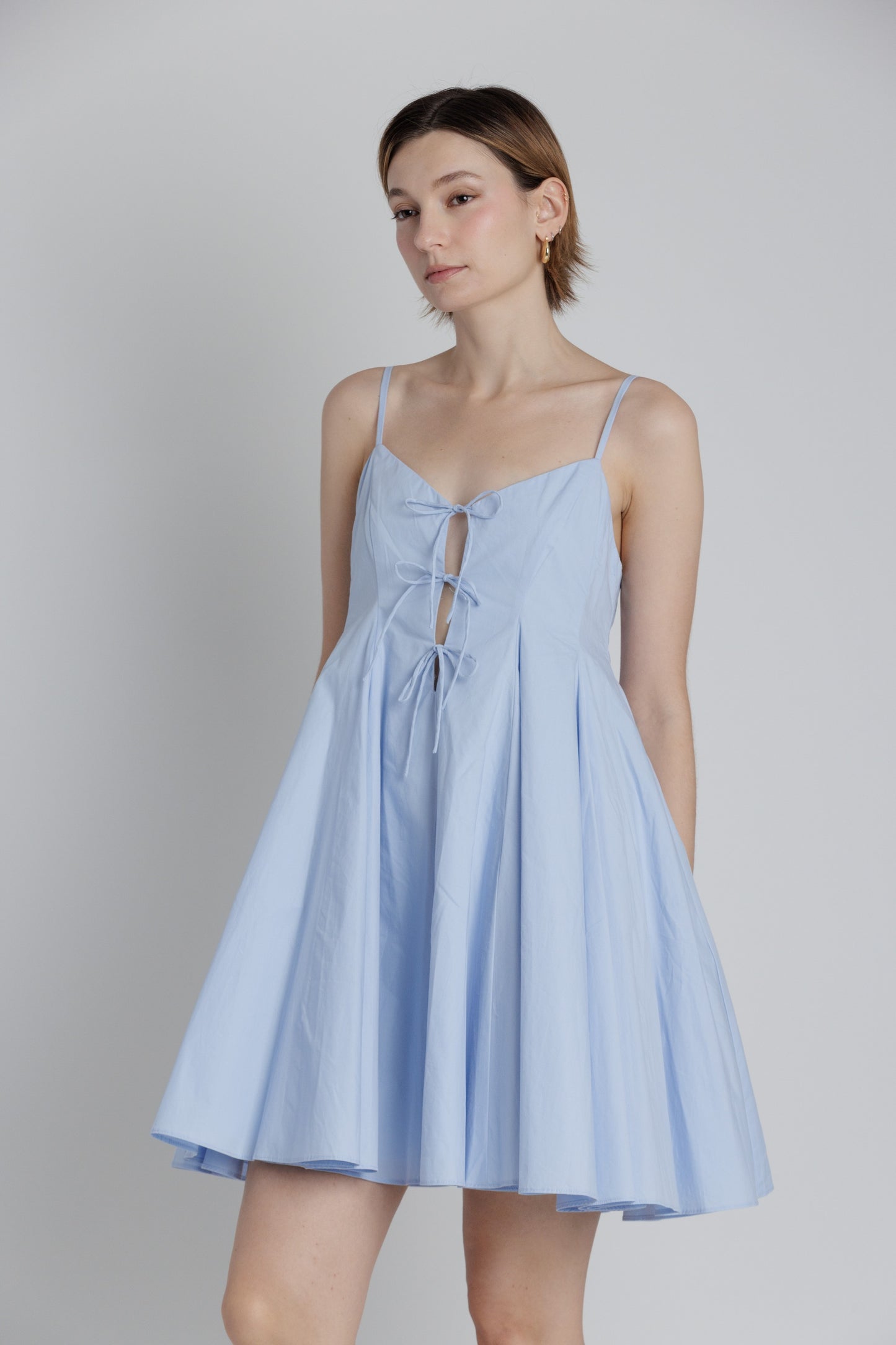 PLAY IN THE SUN POPLIN MINI DRESS