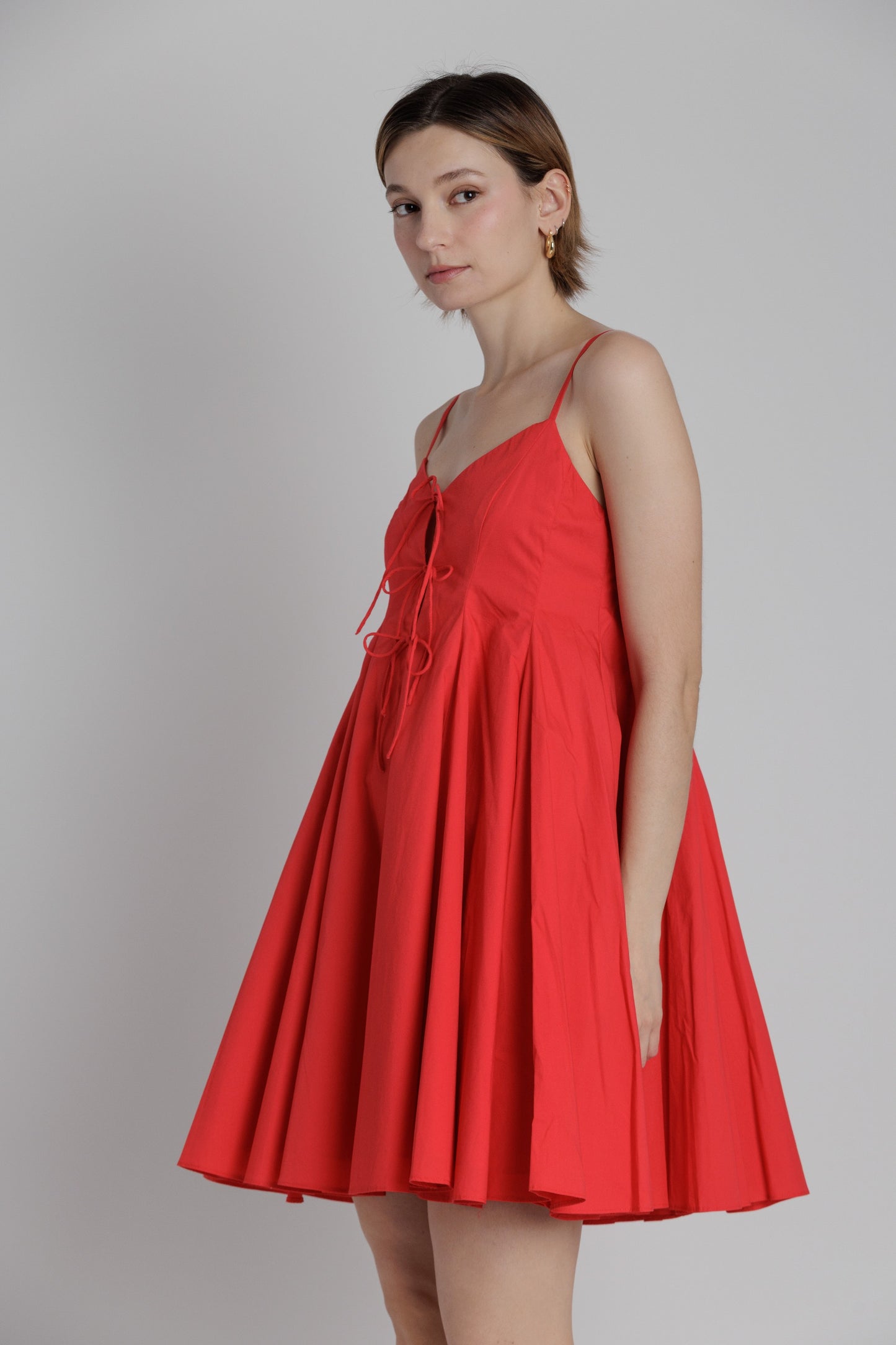 PLAY IN THE SUN POPLIN MINI DRESS