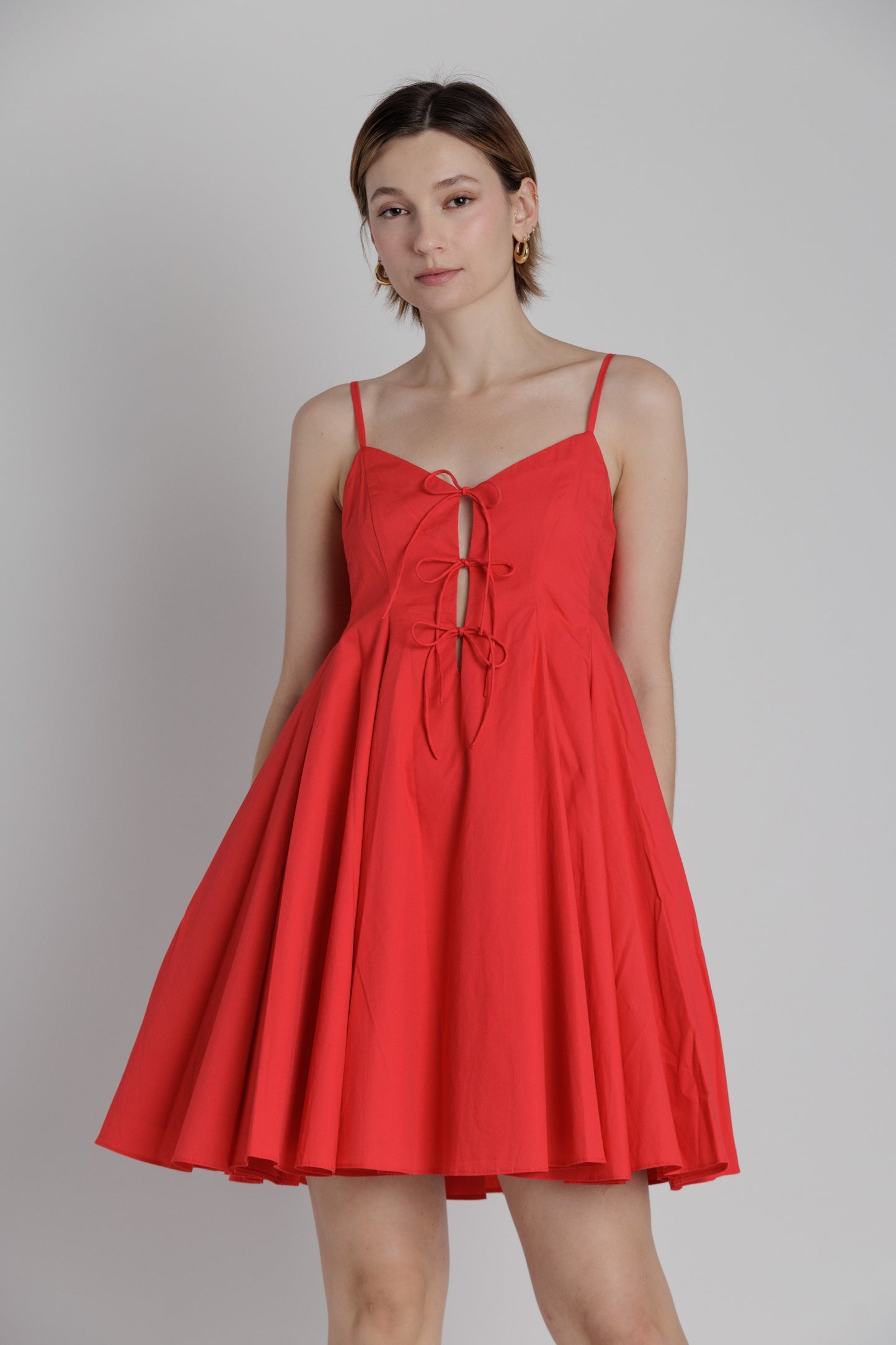 PLAY IN THE SUN POPLIN MINI DRESS