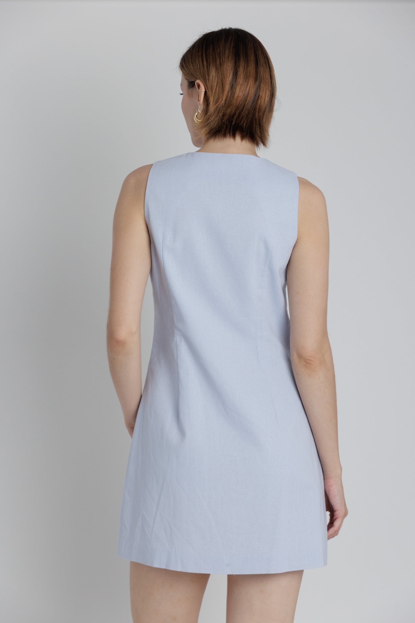 ROMAN SCALLOP MINI DRESS