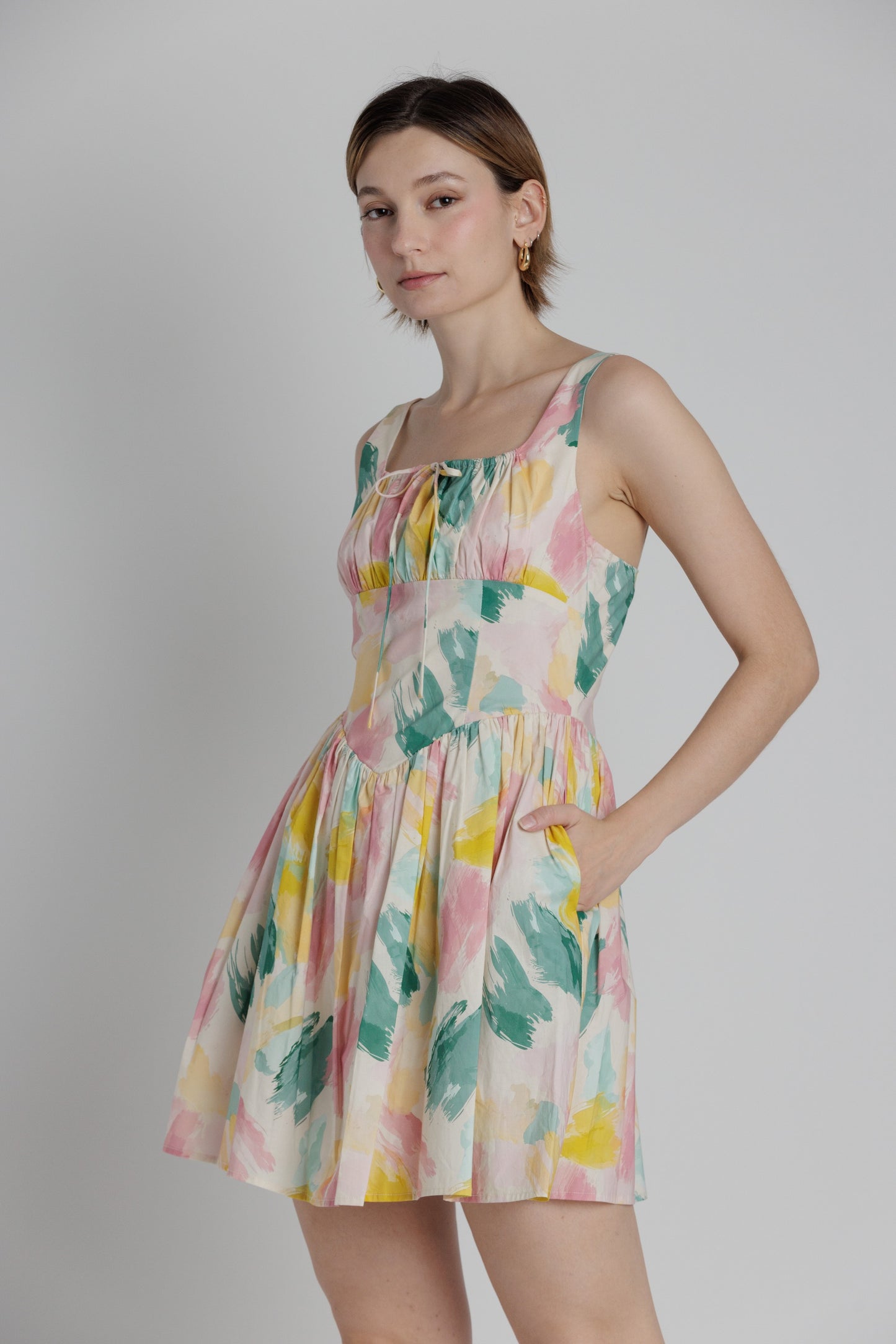 APOLLO MINI DRESS W/TIES