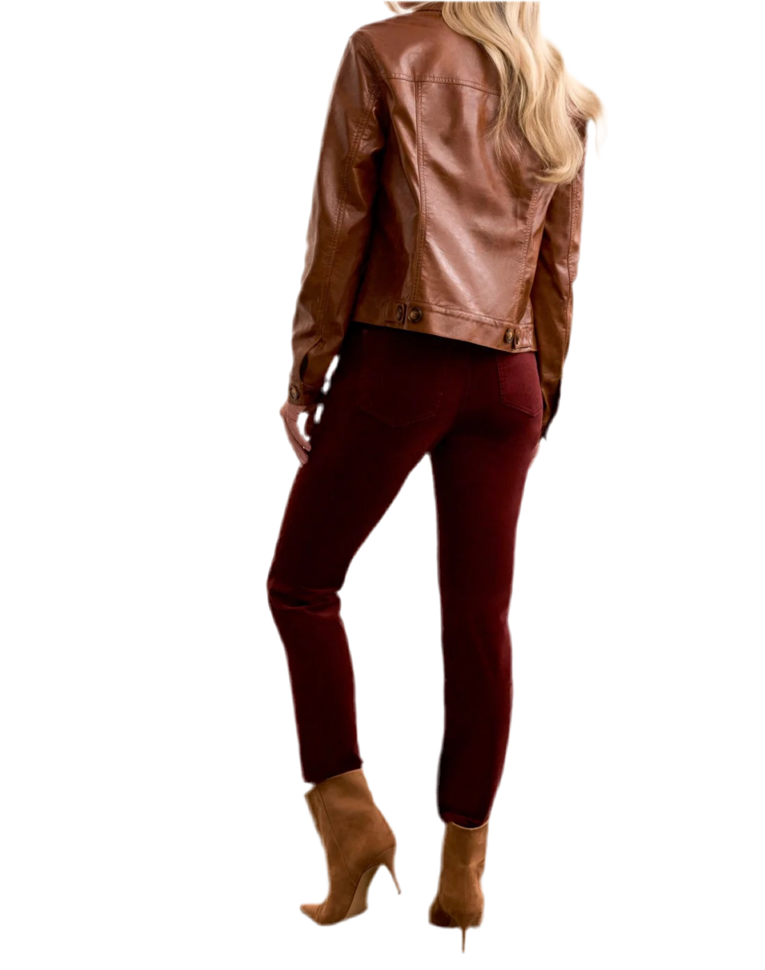 JACKIE FAUX LEATHER JACKET