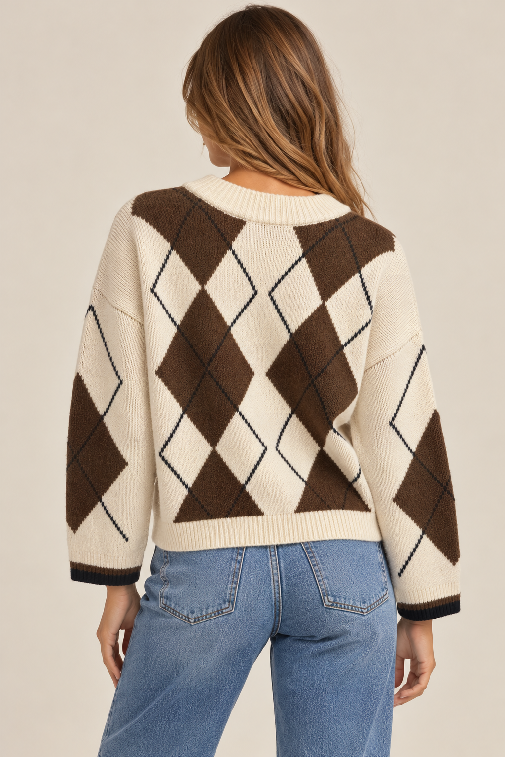 PREPPY Mock Neck Pullover