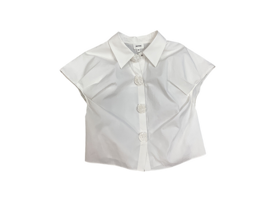 EMILY FLORAL BUTTON TOP