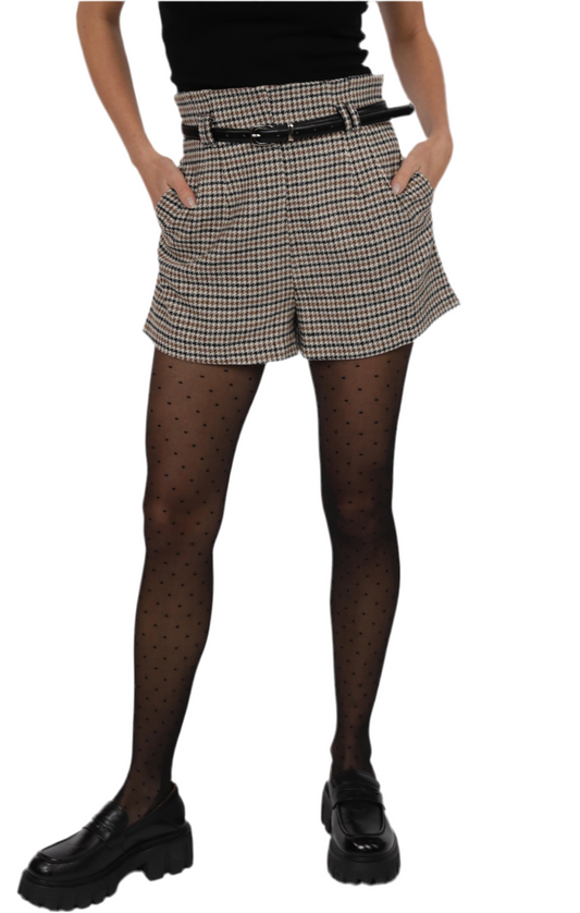 MEMORABILIA BELTED SHORT