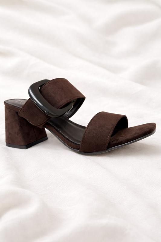 SALLY ELEGANT BROWN SUEDE SCANDAL