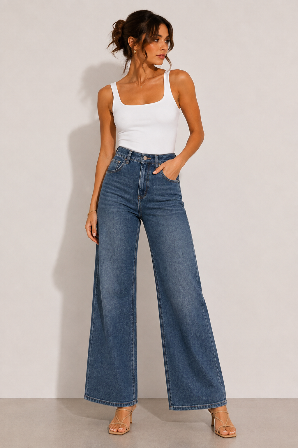 LASSO MID RISE CLEAN HEM