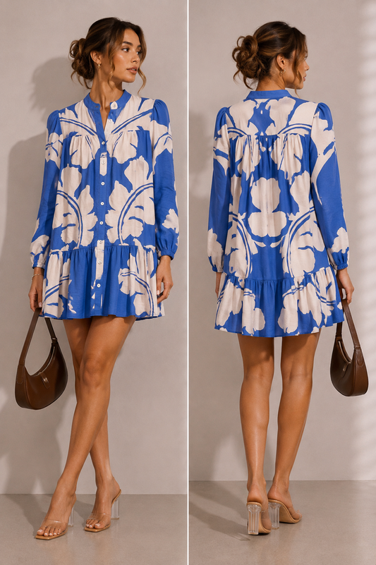 Ella Long Sleeve Mini Dress