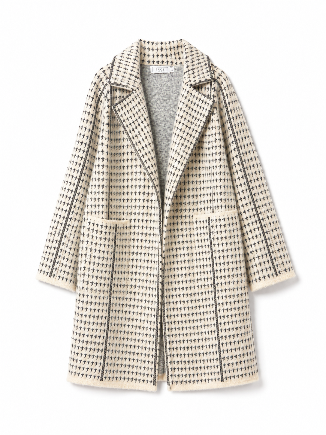 MARCEAU HOUNDSTOOTH COAT