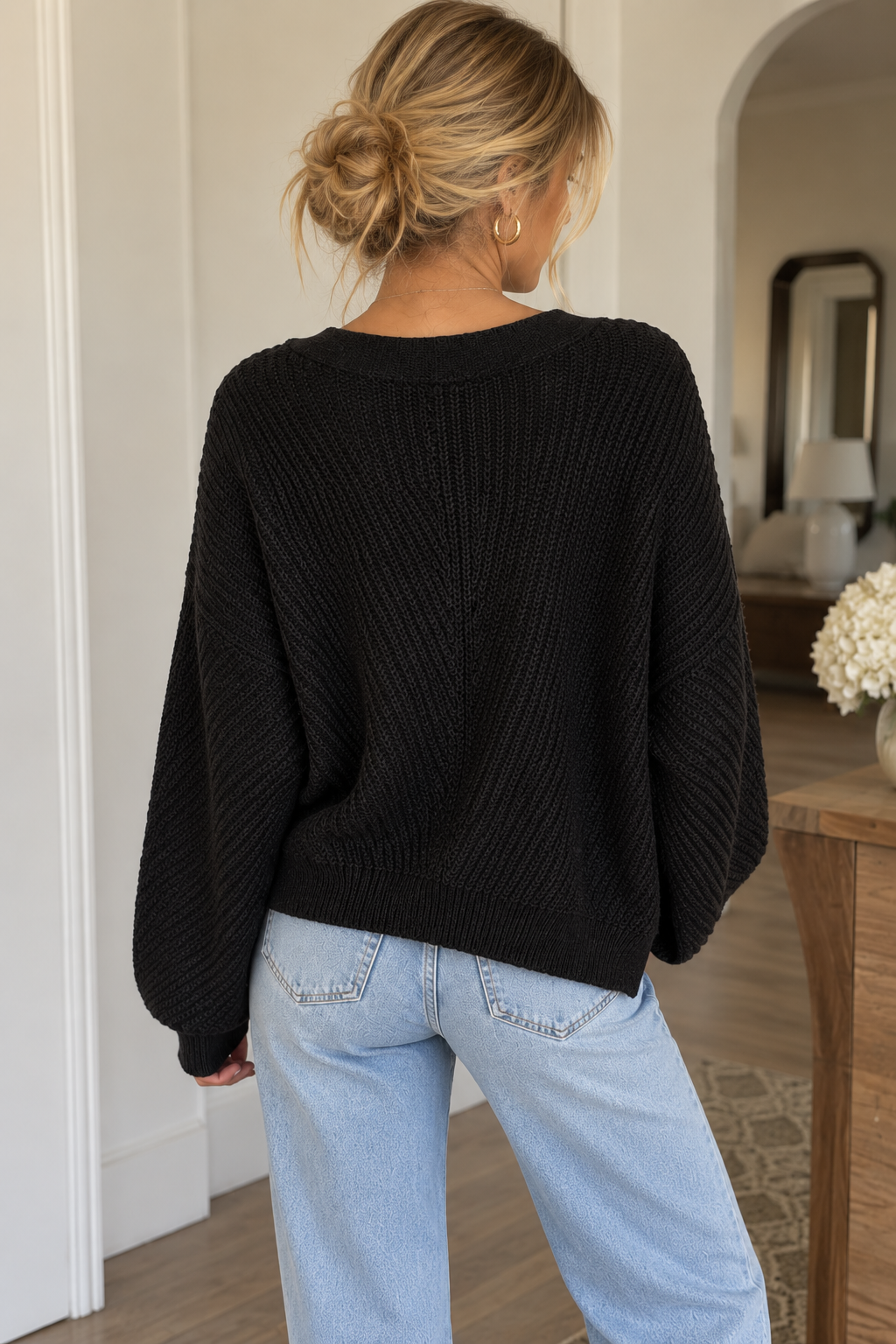 JETTE JEWEL BUTTON CARDI