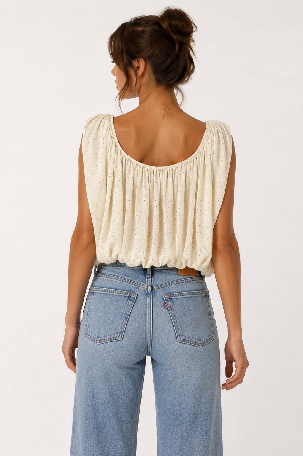 JOLLEEN DRAPED KNIT TOP