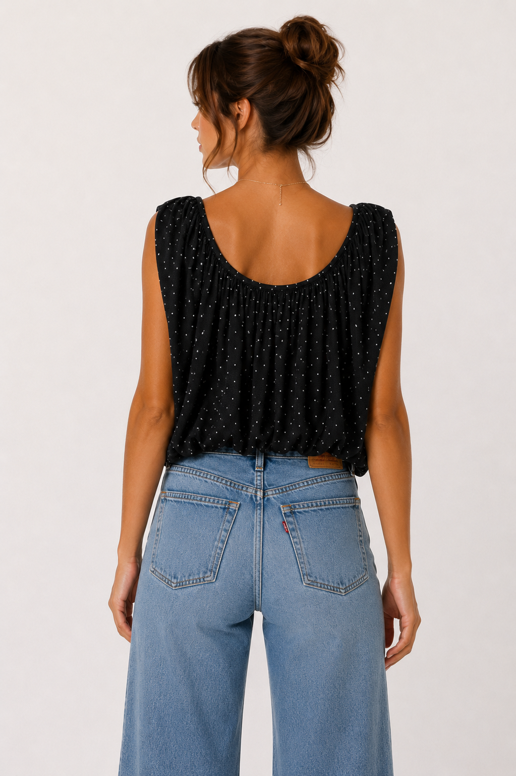 JOLLEEN DRAPED KNIT TOP