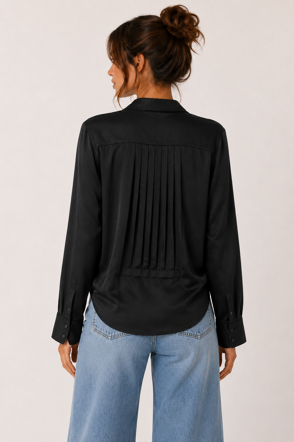 TUXEDO L/S WVN TOP