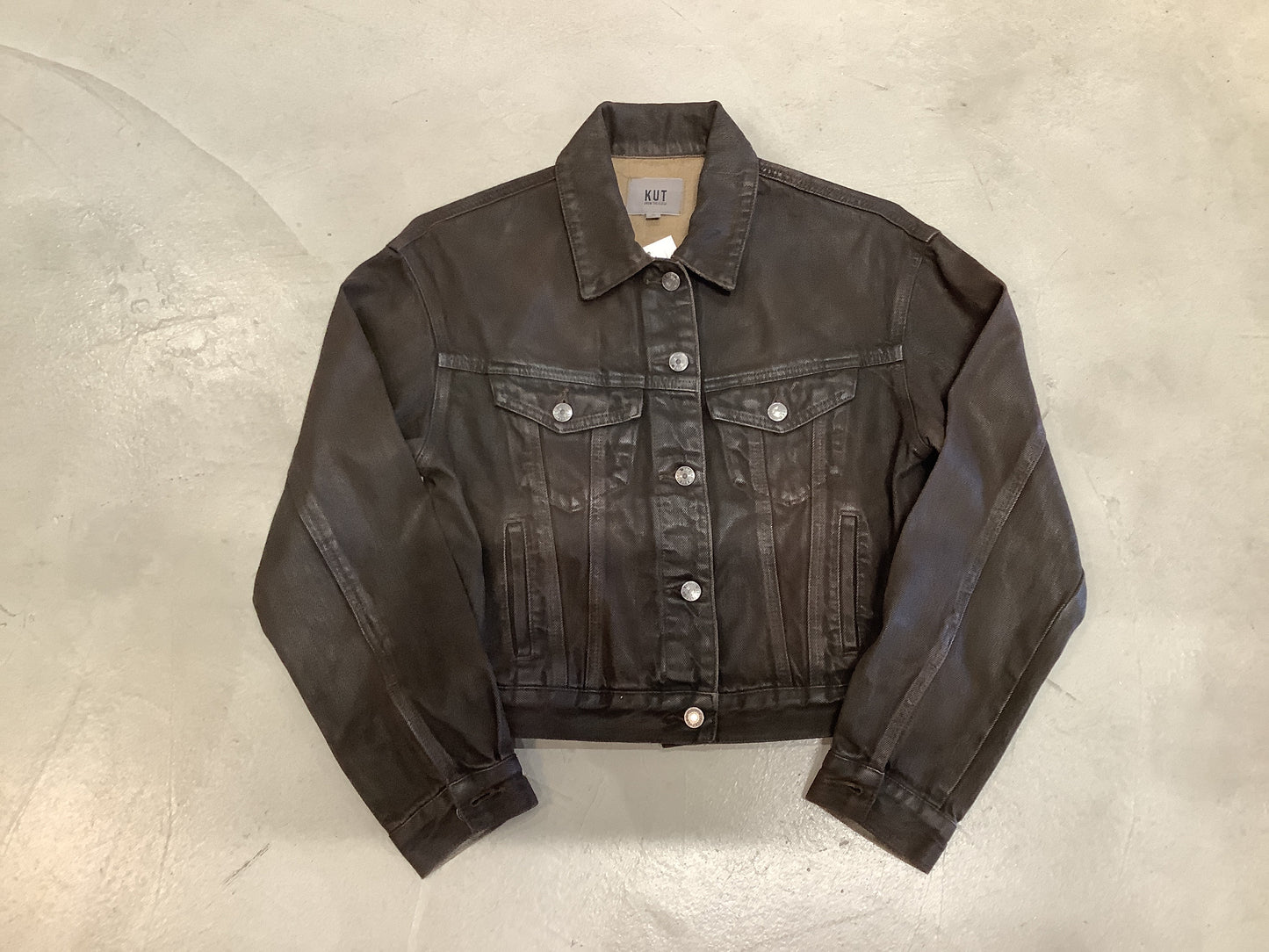 EMRIE-COATED LONG SLEEVE DENIM JACKET