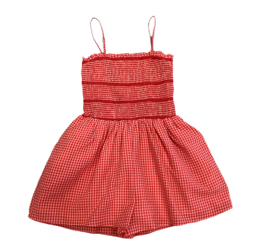 KARLIE COMBO GINGHAM ROMPER