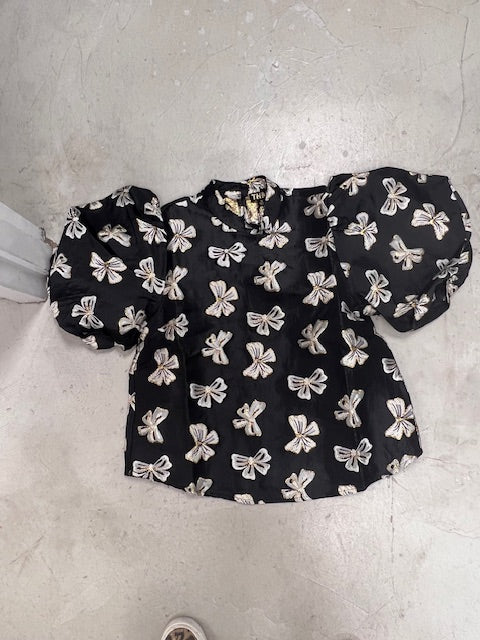 GLAM BOW BLOUSE