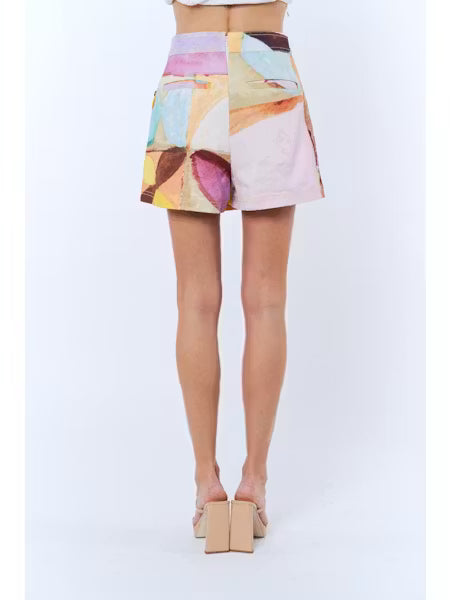 NAO PRINTED WRAP SKORT