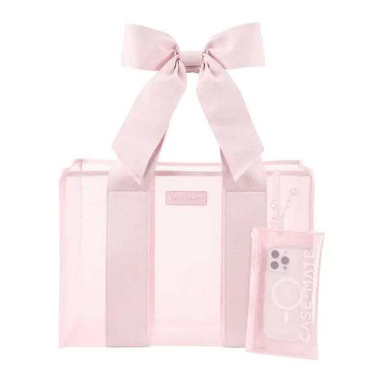 Ballet Pink Bow Jelly Tote Bag