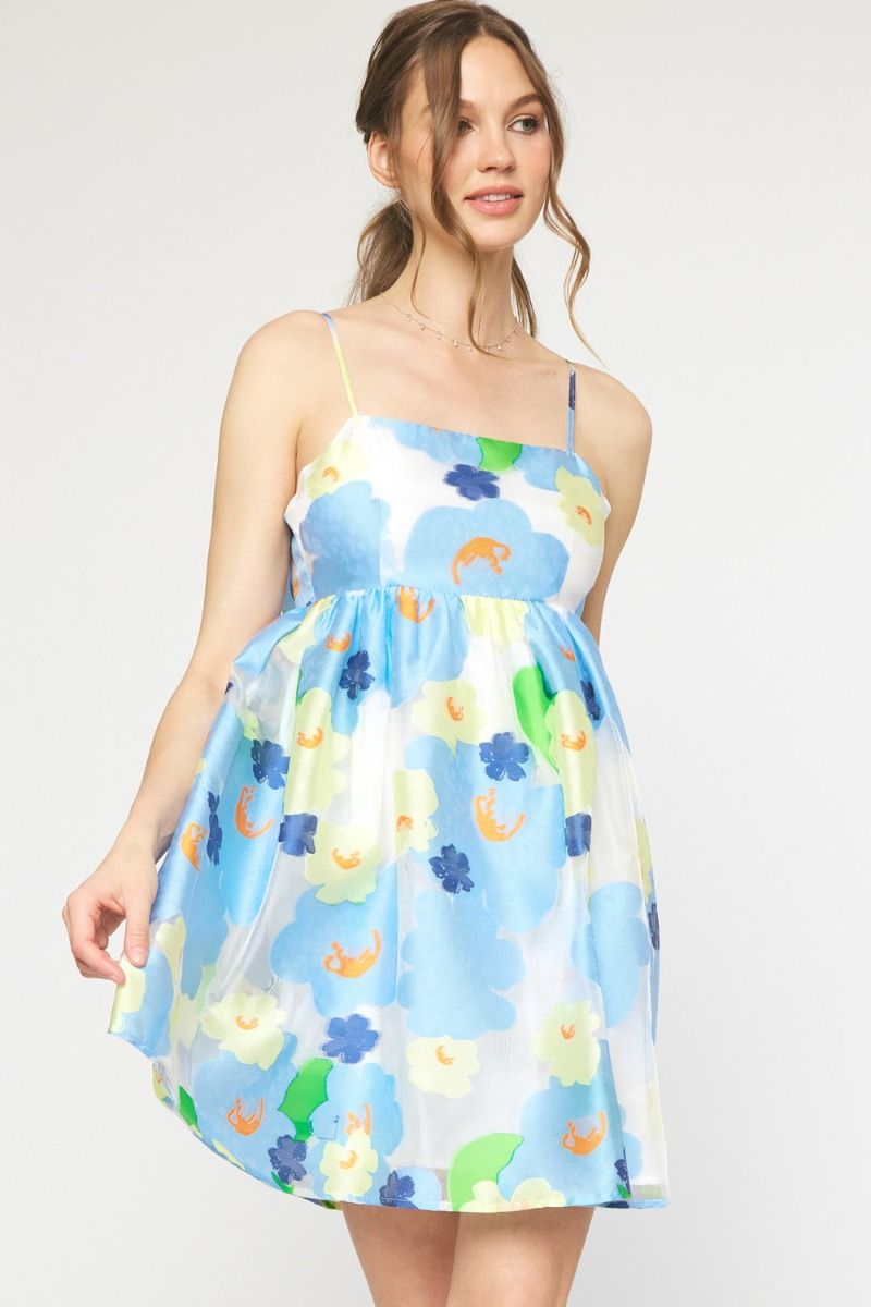 FLORAL PRINT MINI DRESS