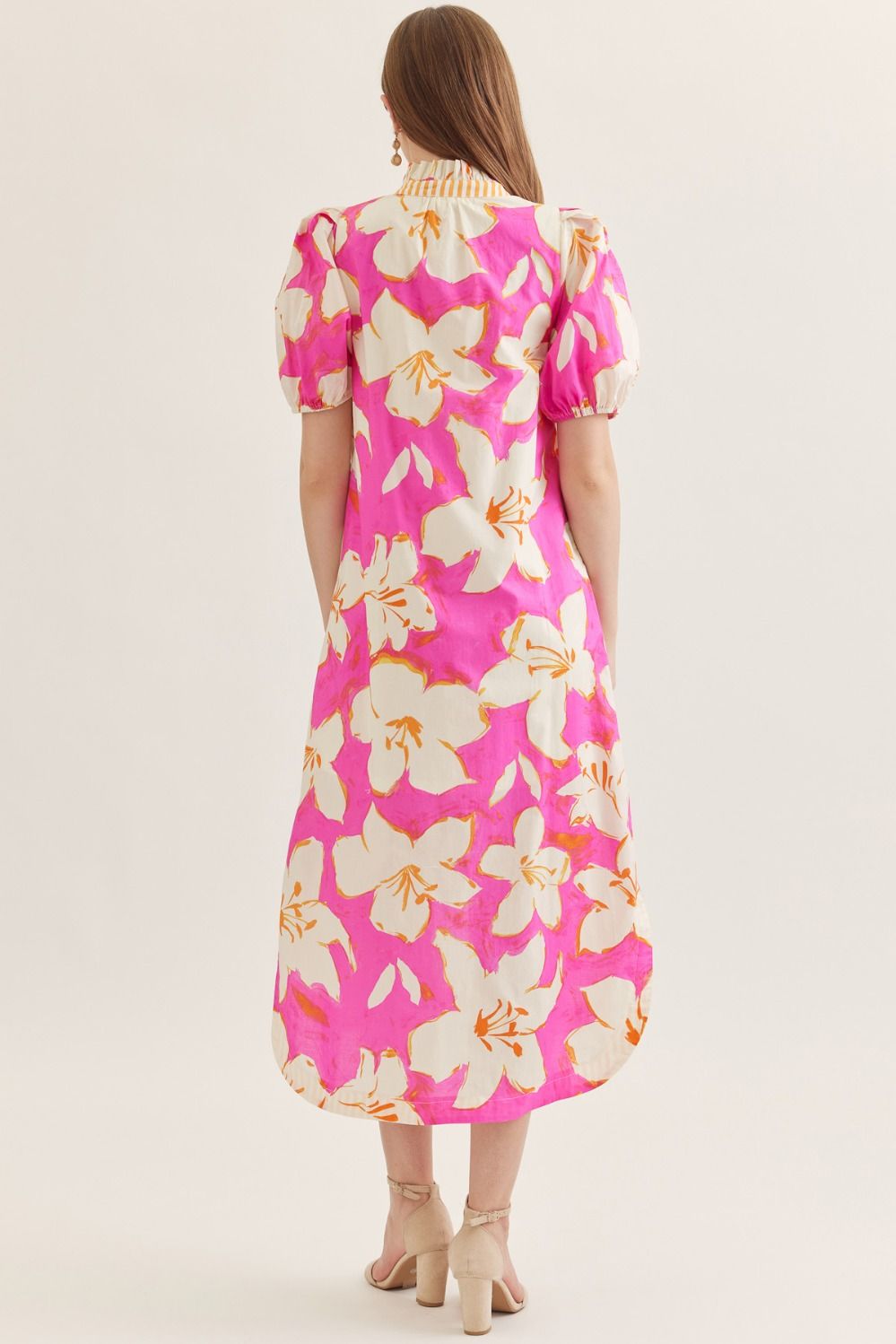 Tulips Floral Midi Dress