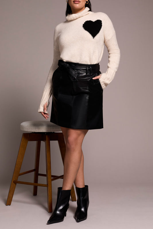 BRONCO LINED SKIRT