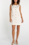 JANEY patch pocket shift dress