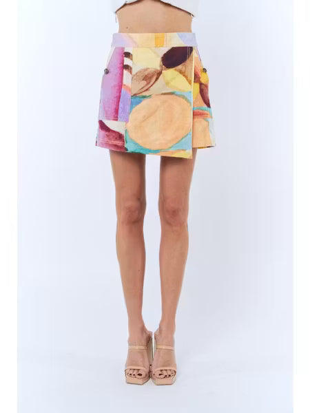 NAO PRINTED WRAP SKORT